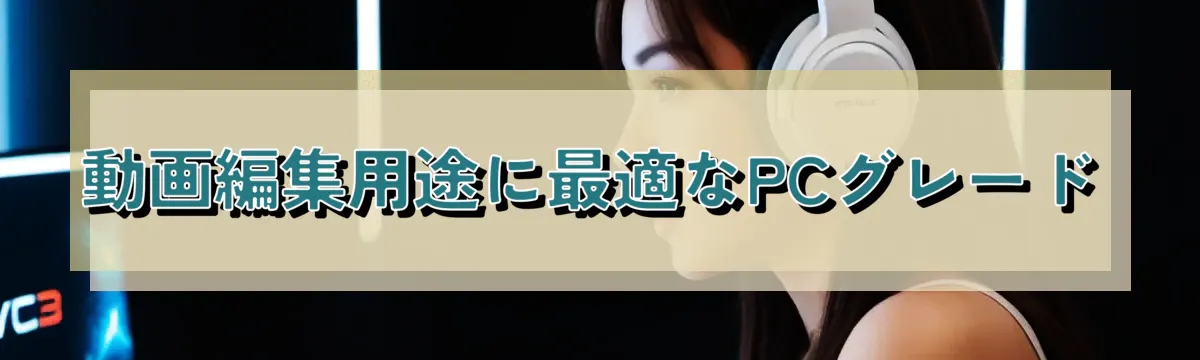 動画編集用途に最適なPCグレード