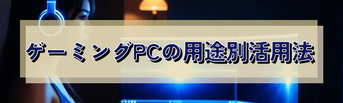 ゲーミングPCの用途別活用法