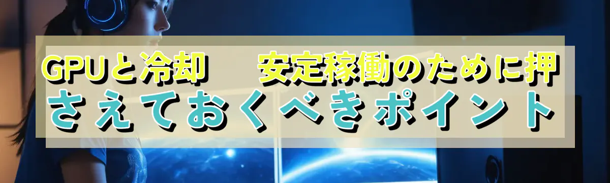 GPUと冷却 ― 安定稼働のために押さえておくべきポイント