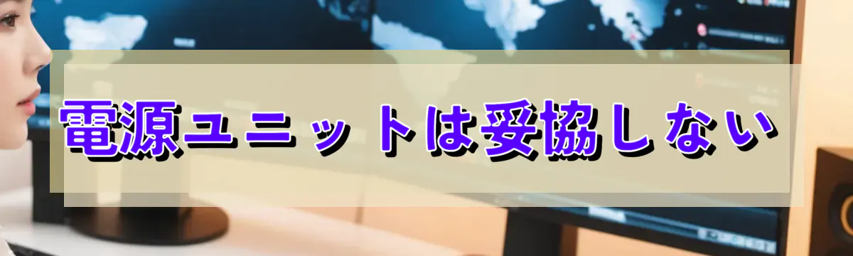 電源ユニットは妥協しない