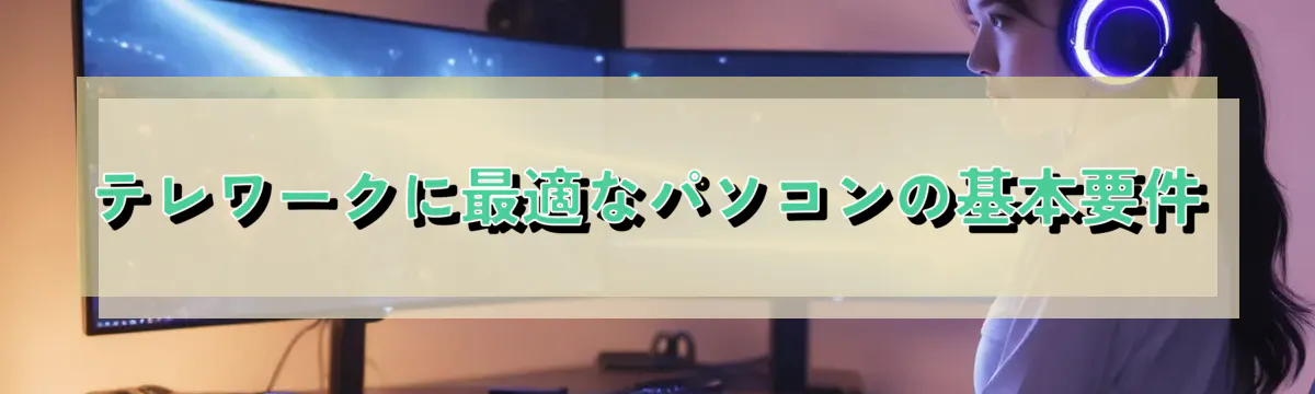テレワークに最適なパソコンの基本要件