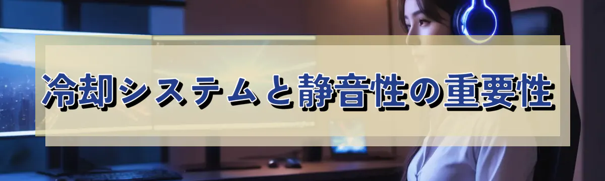 冷却システムと静音性の重要性