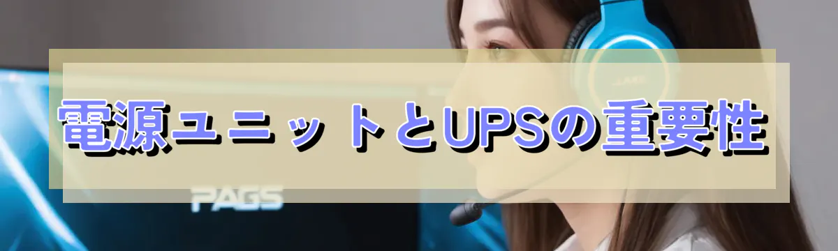 電源ユニットとUPSの重要性