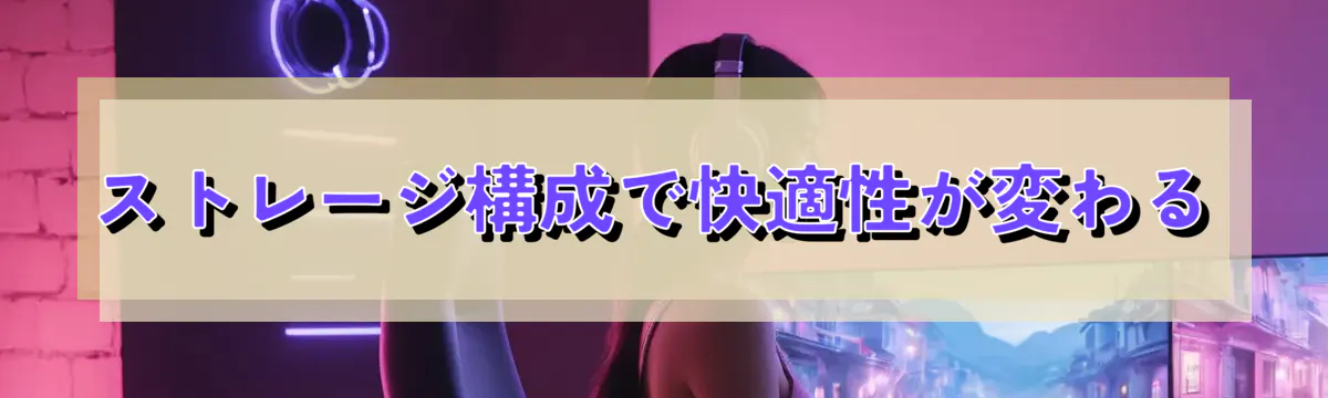ストレージ構成で快適性が変わる