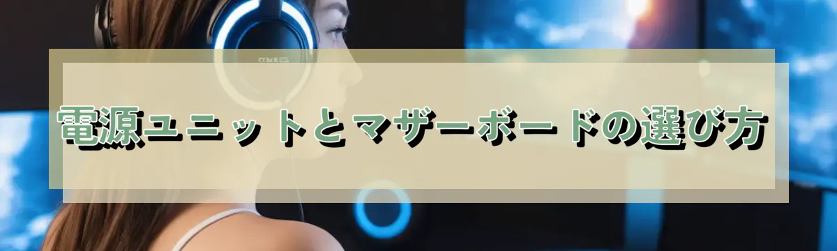 電源ユニットとマザーボードの選び方