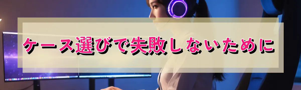 ケース選びで失敗しないために