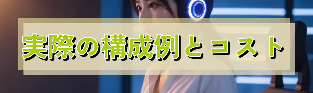 実際の構成例とコスト
