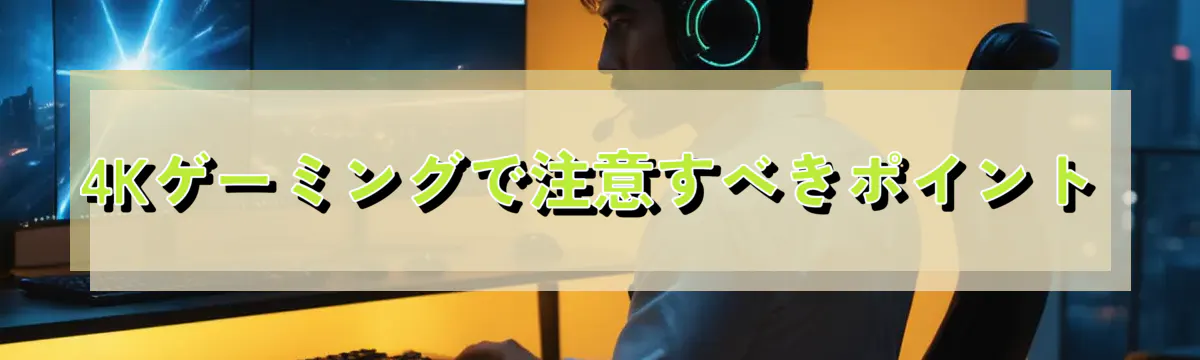 4Kゲーミングで注意すべきポイント