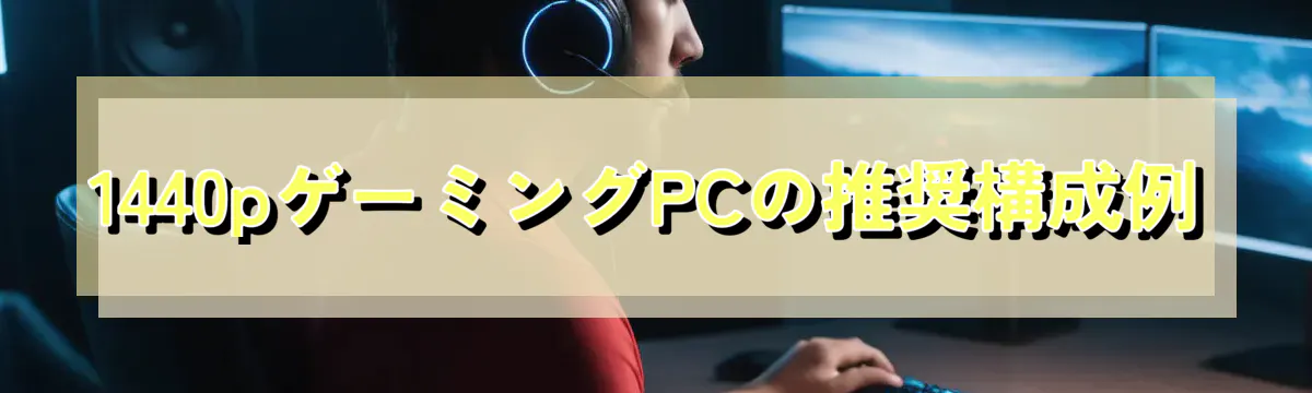 1440pゲーミングPCの推奨構成例