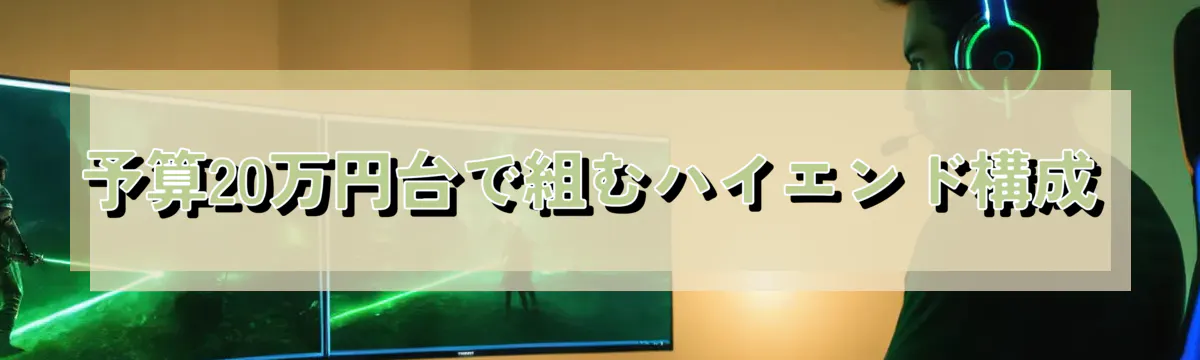 予算20万円台で組むハイエンド構成