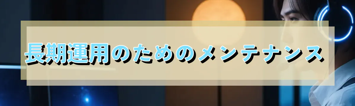 長期運用のためのメンテナンス