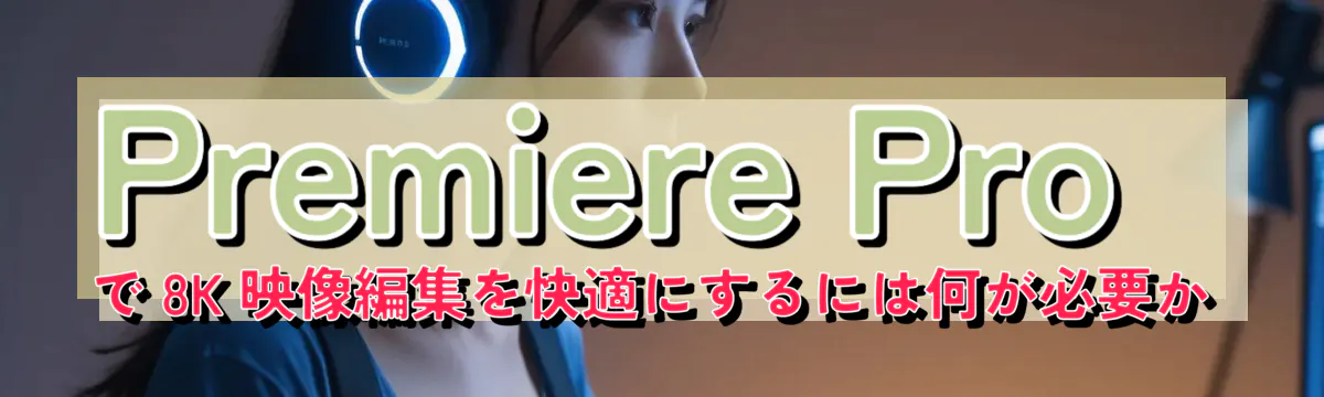 Premiere Pro で 8K 映像編集を快適にするには何が必要か