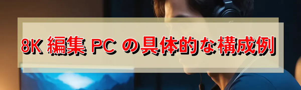 8K 編集 PC の具体的な構成例