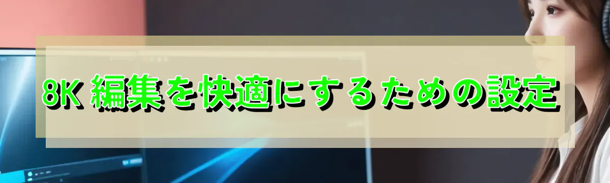 8K 編集を快適にするための設定
