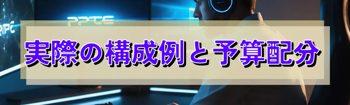 実際の構成例と予算配分