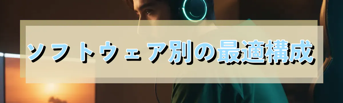 ソフトウェア別の最適構成