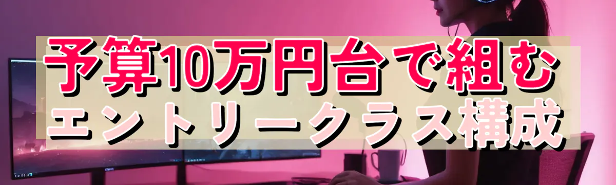 予算10万円台で組むエントリークラス構成