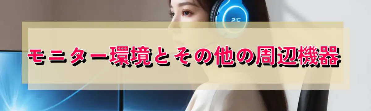 モニター環境とその他の周辺機器