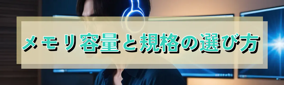 メモリ容量と規格の選び方