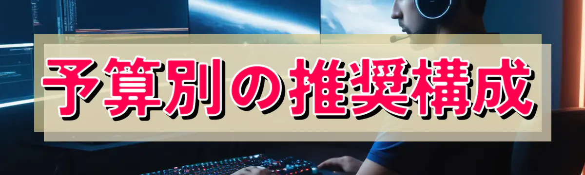 予算別の推奨構成
