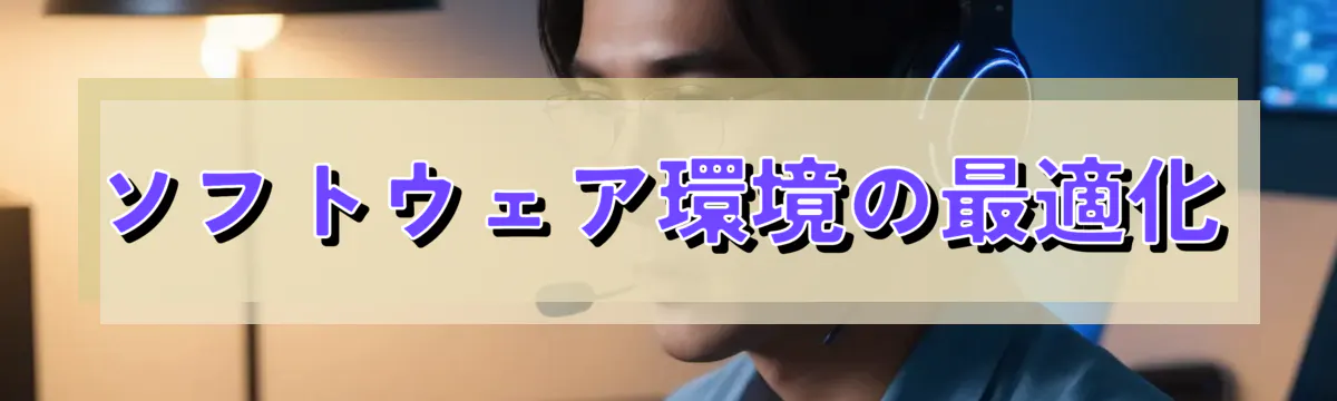 ソフトウェア環境の最適化