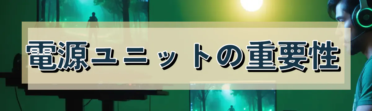 電源ユニットの重要性