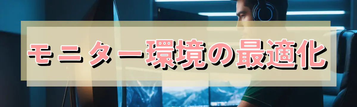 モニター環境の最適化