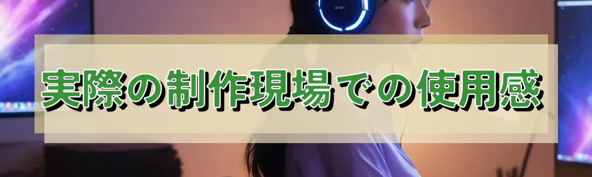 実際の制作現場での使用感