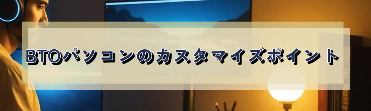 BTOパソコンのカスタマイズポイント