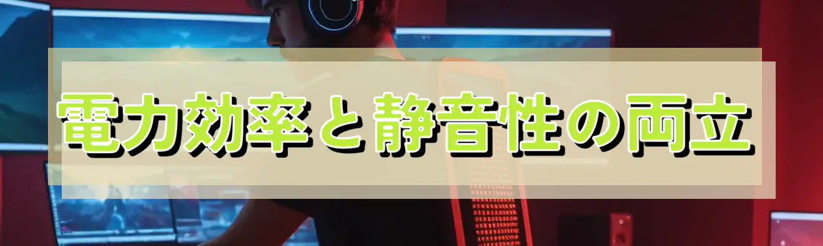電力効率と静音性の両立