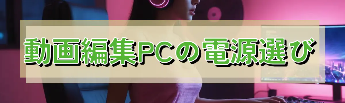 動画編集PCの電源選び