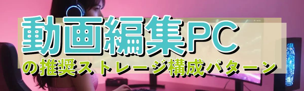 動画編集PCの推奨ストレージ構成パターン