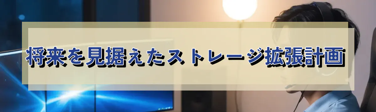 将来を見据えたストレージ拡張計画