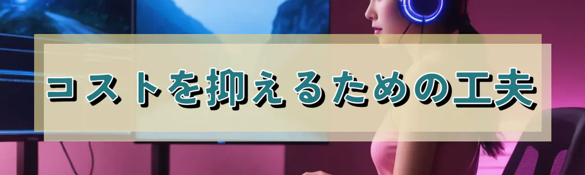 コストを抑えるための工夫