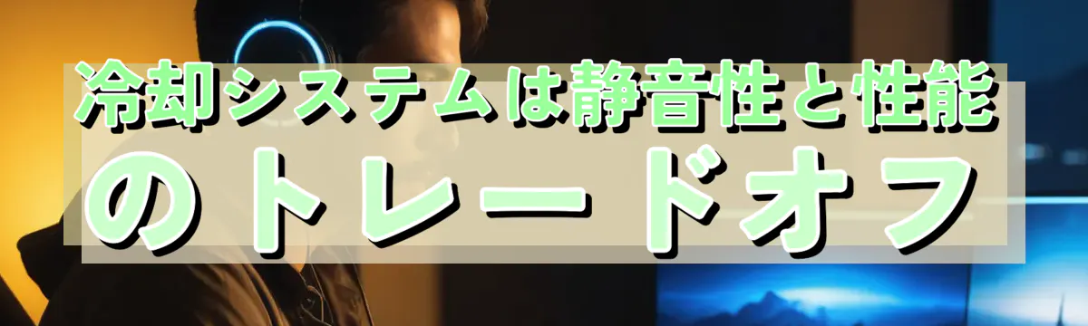 冷却システムは静音性と性能のトレードオフ