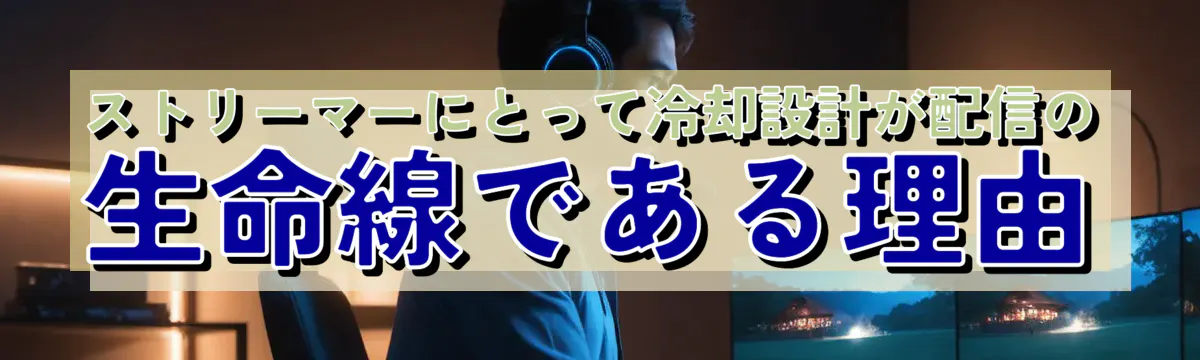 ストリーマーにとって冷却設計が配信の生命線である理由