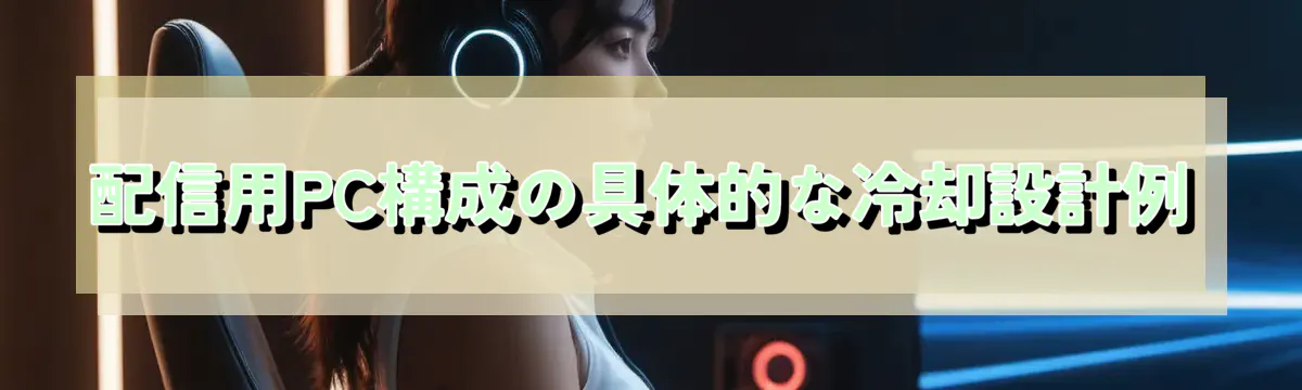 配信用PC構成の具体的な冷却設計例