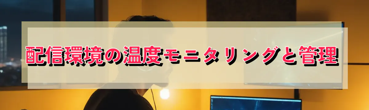 配信環境の温度モニタリングと管理