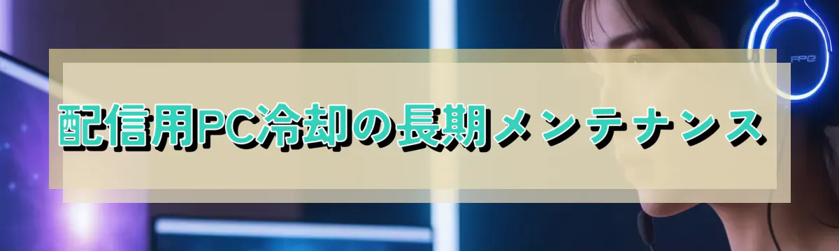 配信用PC冷却の長期メンテナンス