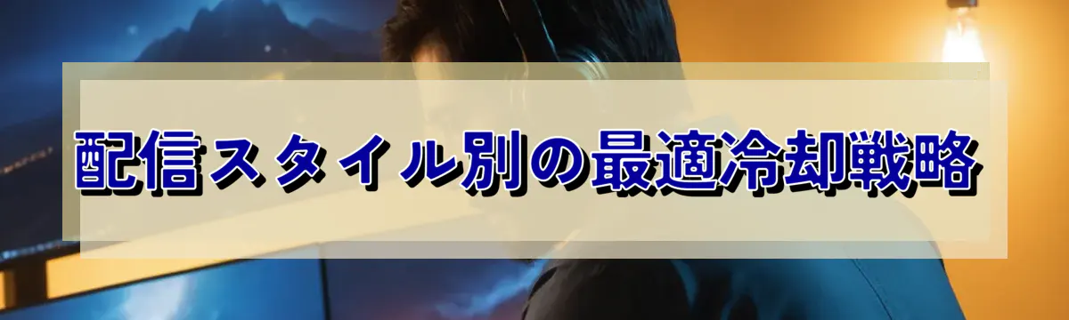 配信スタイル別の最適冷却戦略
