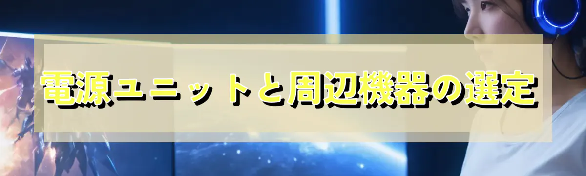 電源ユニットと周辺機器の選定