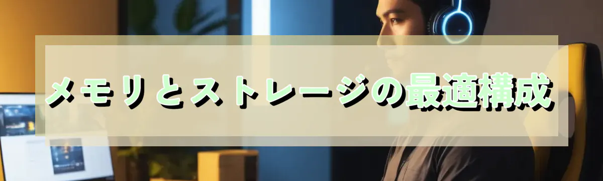 メモリとストレージの最適構成