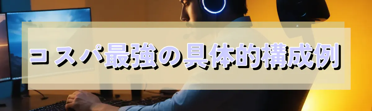 コスパ最強の具体的構成例