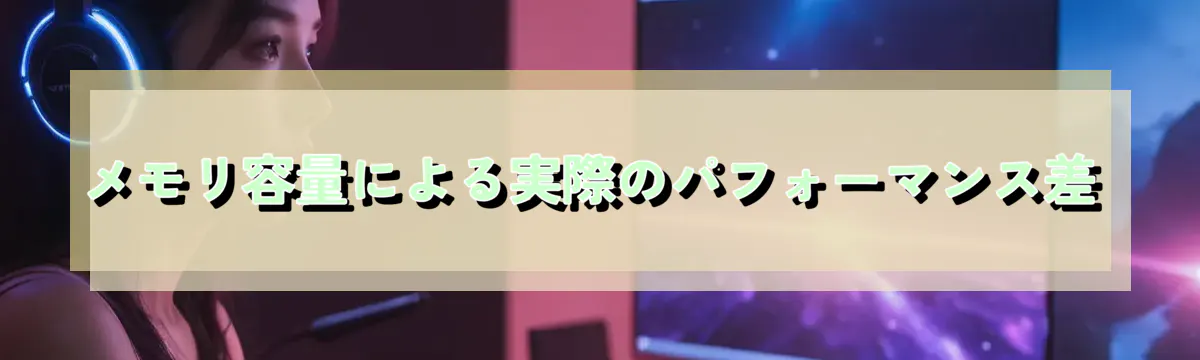 メモリ容量による実際のパフォーマンス差