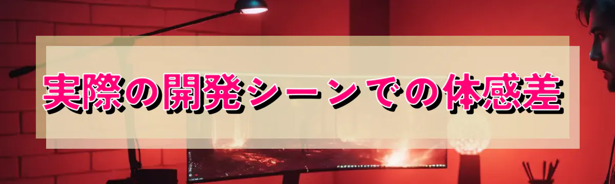 実際の開発シーンでの体感差