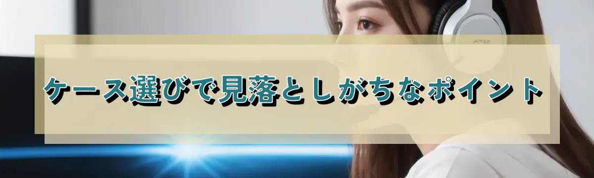 ケース選びで見落としがちなポイント