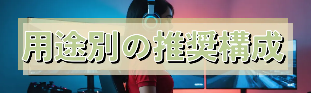 用途別の推奨構成