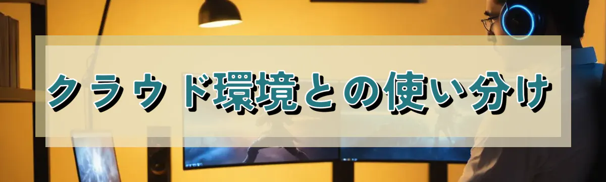 クラウド環境との使い分け