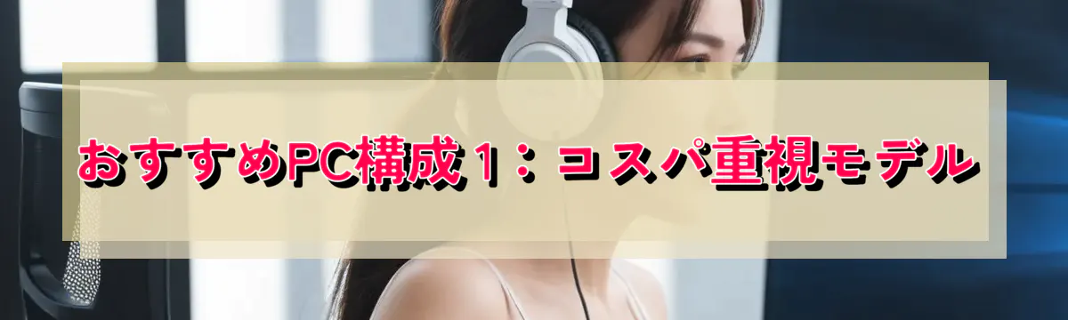 おすすめPC構成 1：コスパ重視モデル