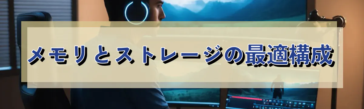 メモリとストレージの最適構成